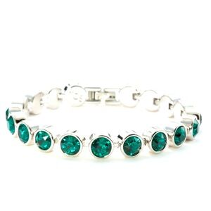 Touchstone Crystal by Swarovski Green Ice Bracelet